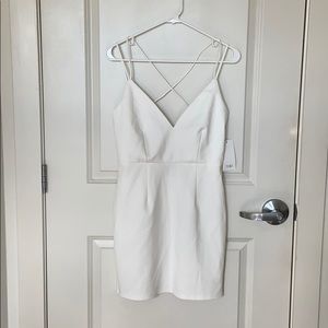 Cross back White Tobi Dress
